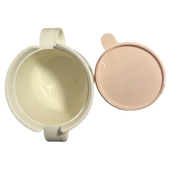 Tupperware Sugar Bowl With Pink Snap Lid 10oz #2310A-2 Vintage 1990's - Picture 3 of 7